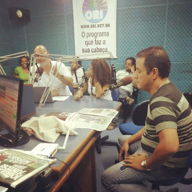 Gravação do Programa Orí na rádio Metropolitana Rio